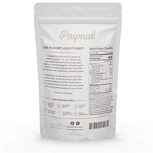 Prymal Coffee Creamer PRYMAL Coffee Creamer - Keto, Non Dairy, Sugar Free (French Vanilla) Natural, Non Refrigerated Powder with MCT - 11.3oz Bag