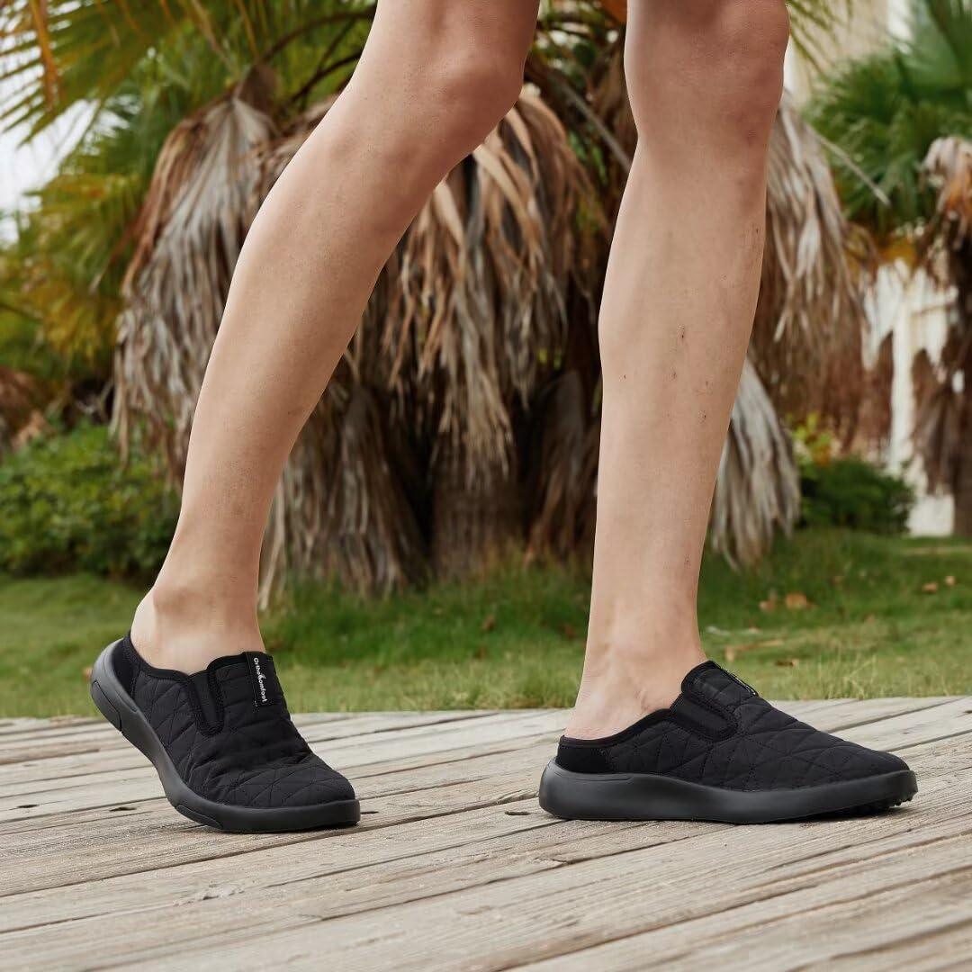 OrthoComfoot Men\'s Orthopedic Slip-On Loafers Walking Shoes with Arch Support: Plantar Fasciitis Suede Loafer Shoes for Achilles Tendonitis, Slip-On Shoes Indoor Outdoor for Fall Black Size 8