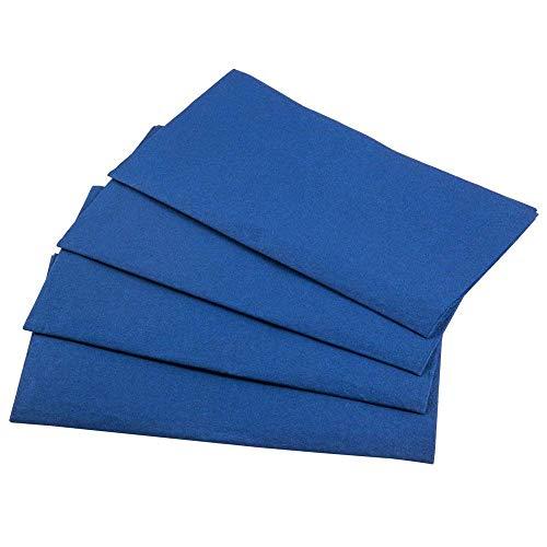 Rajan Linen Cotton Napkins - Cloth Dinner Table Napkins - Machine Washable and Home Use 100% Cotton Fabric - Pack of 100 (12 x 12 inch), Medium Blue