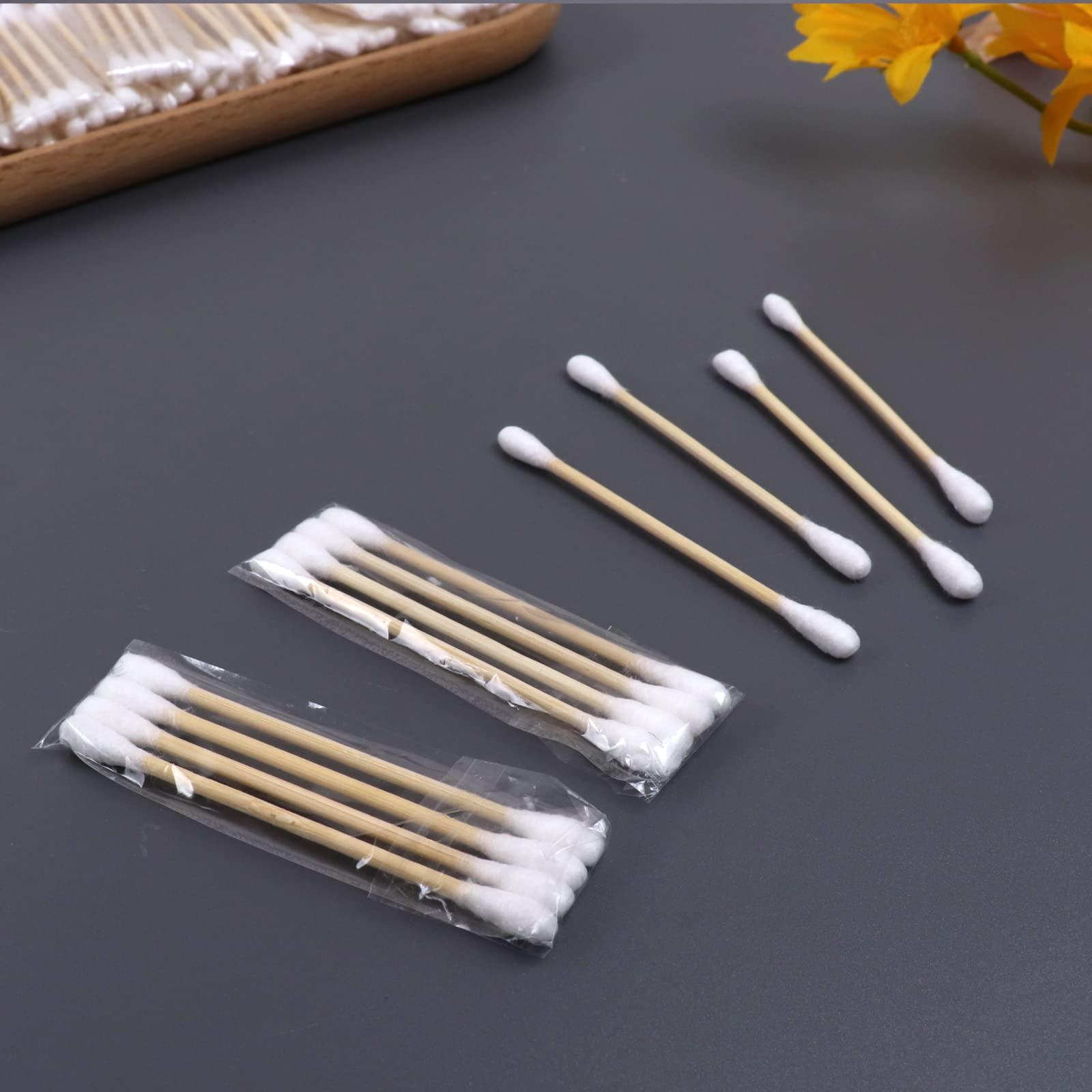 HQSLsund HQSLsund 200 Pack Travel Toothbrushes with Toothpaste Bundle with 200 Pack Cotton Swabs, Individually Wrapped