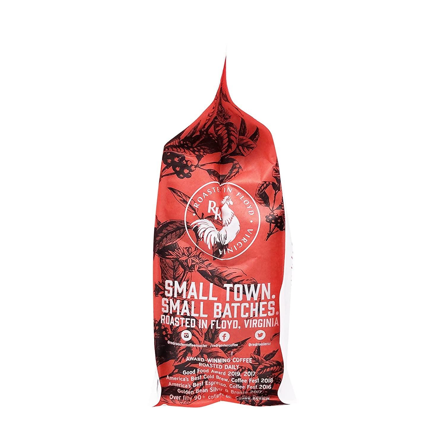 Red Rooster Coffee Roaster Red Rooster Coffee Organic Funky Chicken Blend - Sweet, Nutty Medium Roast Blend With Hints of Praline, Citrus and Dark Chocolate Torte - 12 oz. Whole Bean
