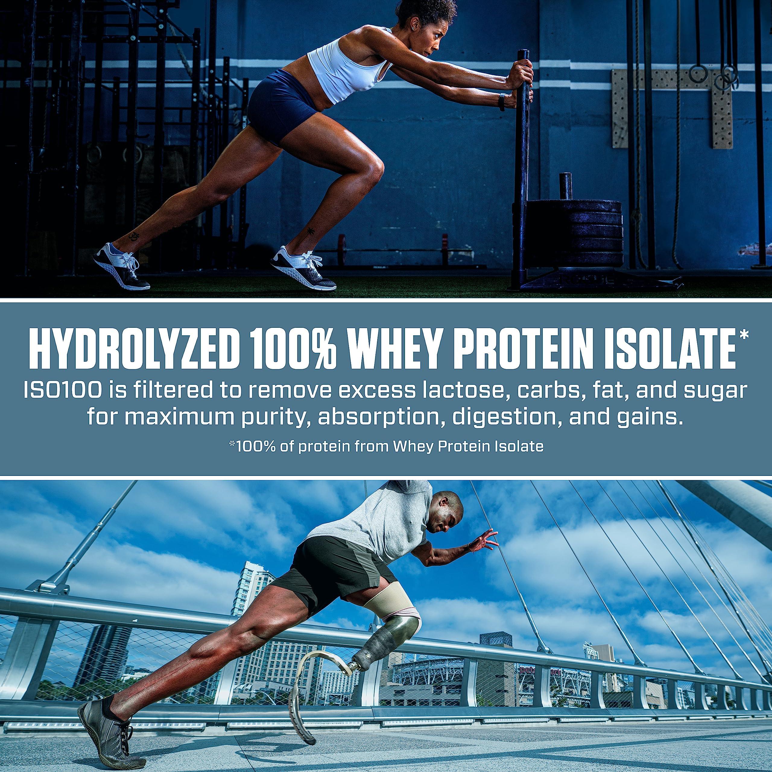 Dymatize Dymatize ISO 100 Whey Protein Powder Isolate, Gourmet Vanilla, 3 lbs