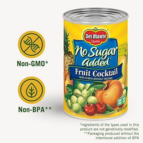 Del Monte DEL MONTE No Sugar Added Fruit Cocktail, Canned Fruit, 12 Pack, 14.5 oz Can