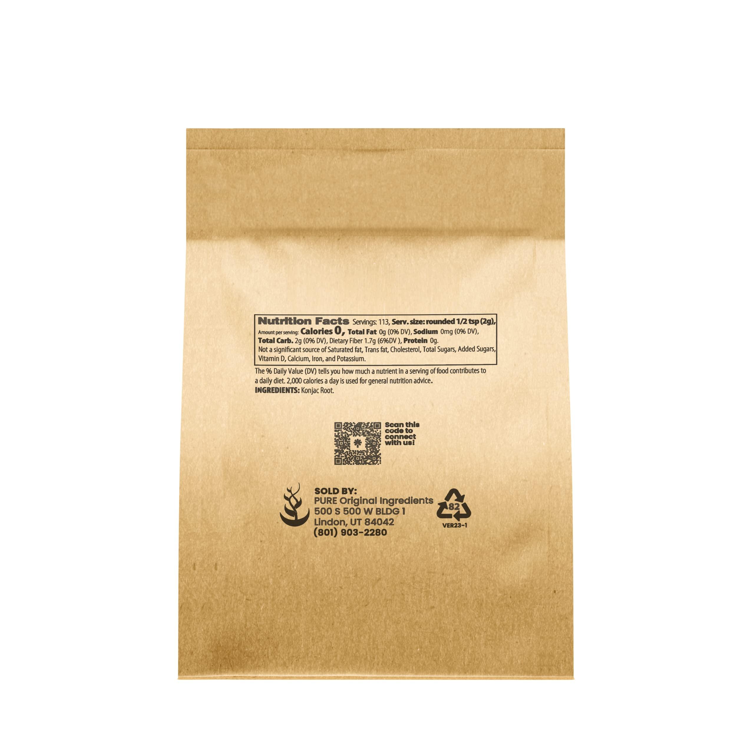 PURE ORIGINAL INGREDIENTS Pure Original Ingredients Konjac Gum Powder and Coconut Flour Bundle, Various Sizes, Keto Friendly, Baking