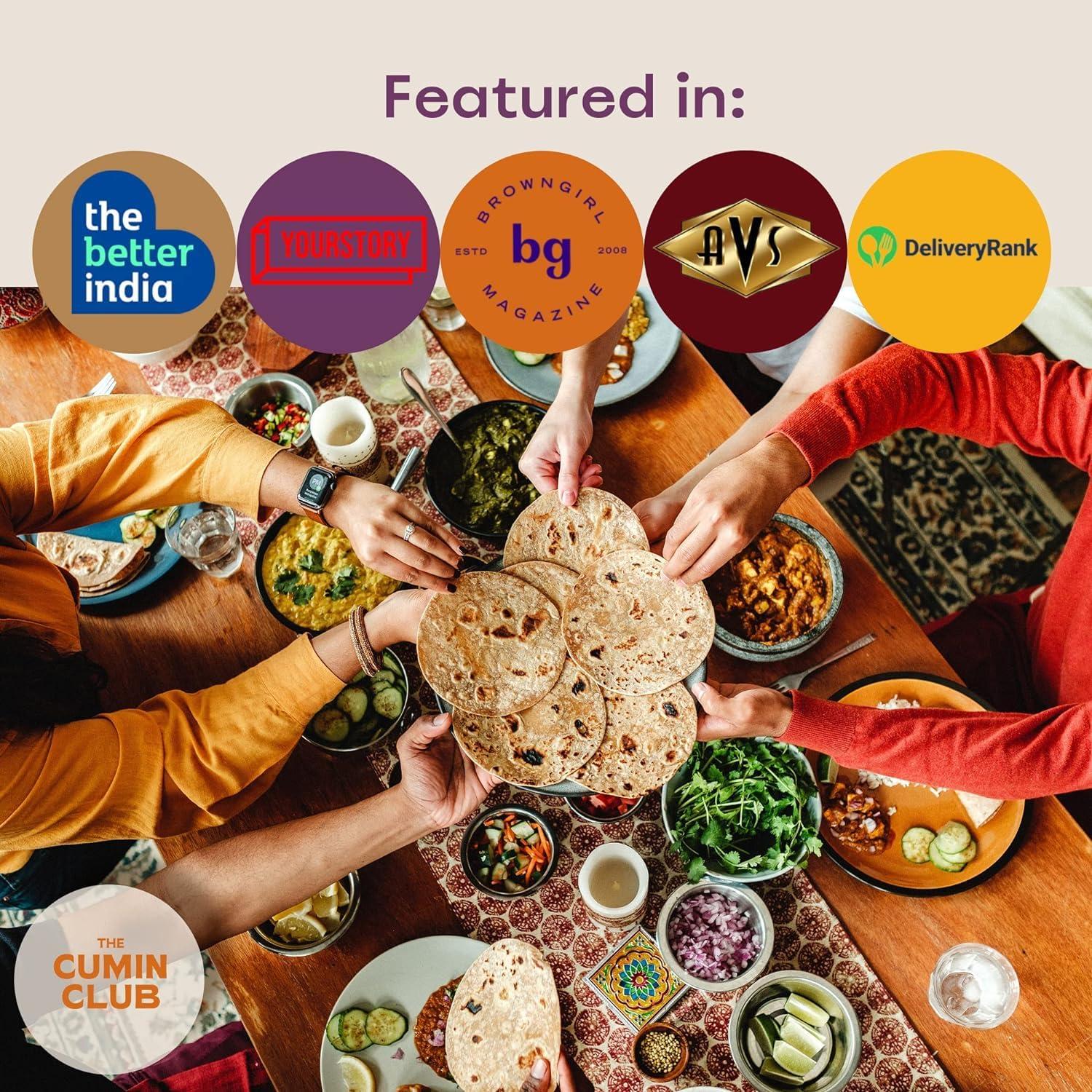 the cumin club The Cumin Club Indian Meal Kit - Easy, Healthy, and Irresistibly Flavorful - Instant Meals Effortless Cooking & Wholesome Goodness - Ready to Eat Indian Food (Pack of 8)