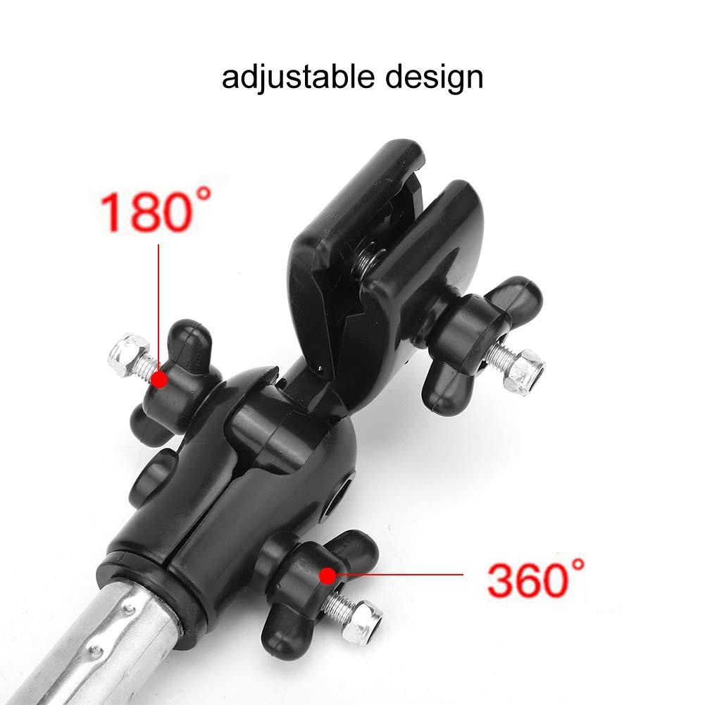 YUYTE Umbrella Clamp Holder Mount Stand, Wheelchair Stroller Umbrella Wheelchair Umbrella Holder Wheelchair Umbrella Clamp Wheelchair Accessory Wheelchair Clamp Supporter Connector