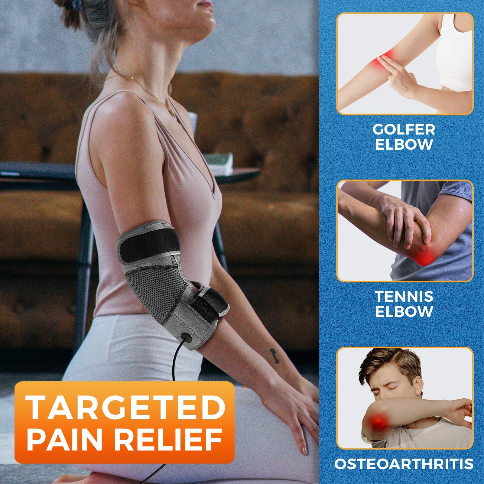 sticro sticro Elbow Heating Pad for Arm and Tennis Elbow, 3 Heat & 5 Timer Settings Heated Elbow Brace for Golfer Elbow and Cubital Tunnel Syndromes Relief