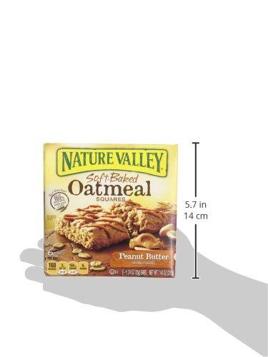 Nature Valley Nature Valley Soft-Baked Oatmeal Squares, Peanut Butter Breakfast Snacks, 6 ct, 7.44 OZ