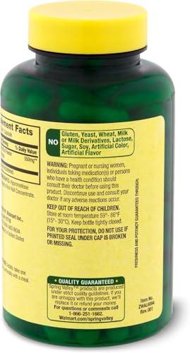 Generic Spring Valley Ginger Root, 550 mg, Ginger Root Dietary Supplement, Ginger Root Capsules, Ginger Root, 100 Count + VLS Sticker Included