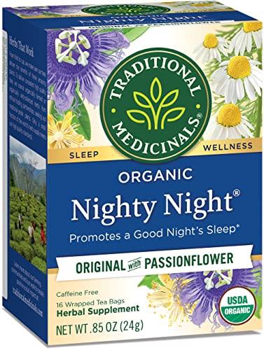 Traditional Medicinals Traditional Medicinals Organic Fair Trade Certified Nighty Night Herbal Tea (16 Count (Pack of 4))