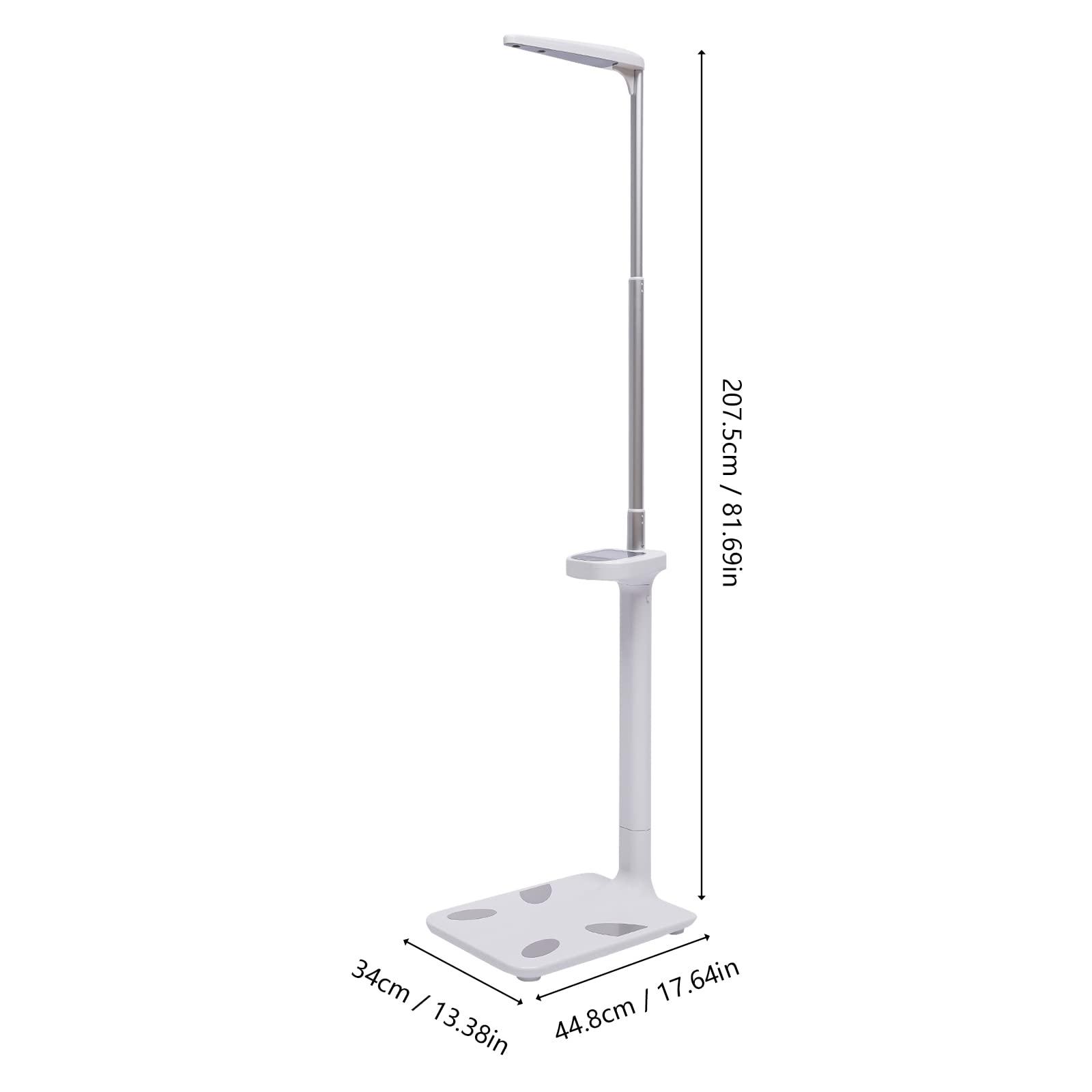 TFCFL Digital Physician Scale Professional Medical Scale with Height Rod, 440Lbs Capacity Digital Doctor Scale Height Scale Range 80-195CM Calculate Weight, Height, Body Fat, BMI