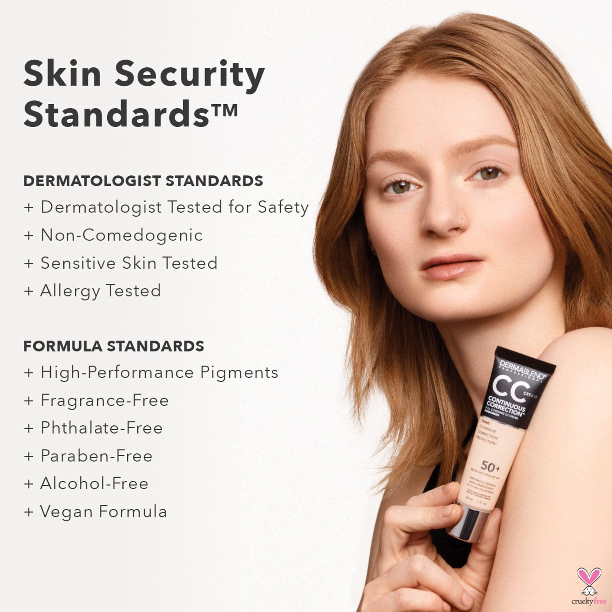Dermablend Dermablend Continuous Correctionâ„¢ Tone-Evening CC Cream Foundation SPF 50+, Full Coverage Foundation Makeup & Color Corrector, Non-Comedogenic , 1 Fl Oz (Pack of 1)