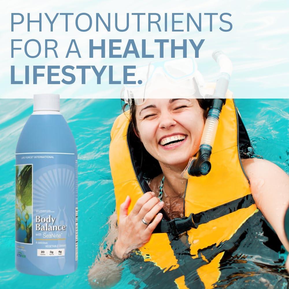 Life Force Life Force Youngevity Body Balance Land & Sea Plant Based Nutrition - Sea Vegetables, Kelp, Nori, Honey, Aloe Vera, and More - 75+ Nutrients w/Vitamins, Minerals, Amino Acids - (32 Fl Oz) (6)