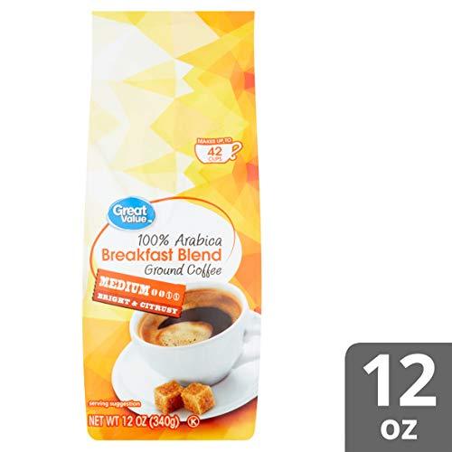 Great Value Great Value 100% Arabica Breakfast Blend Medium Ground Coffee - 12 oz.