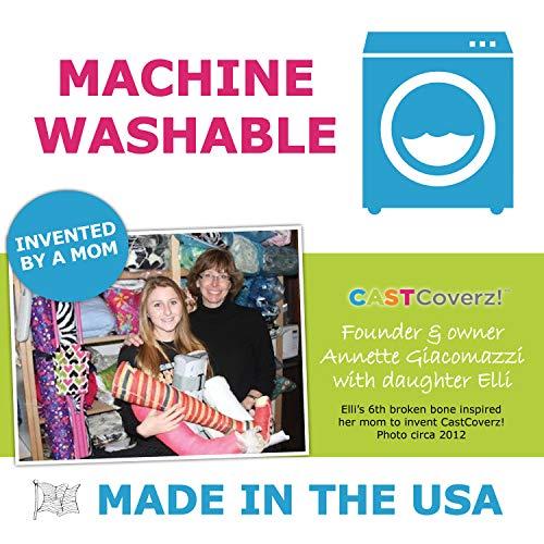 CastCoverz! CastCoverz! Designer Arm Cast Cover - Black - Small Short: 7" Length X 7" Circumference - Removable and Washable - Made in USA