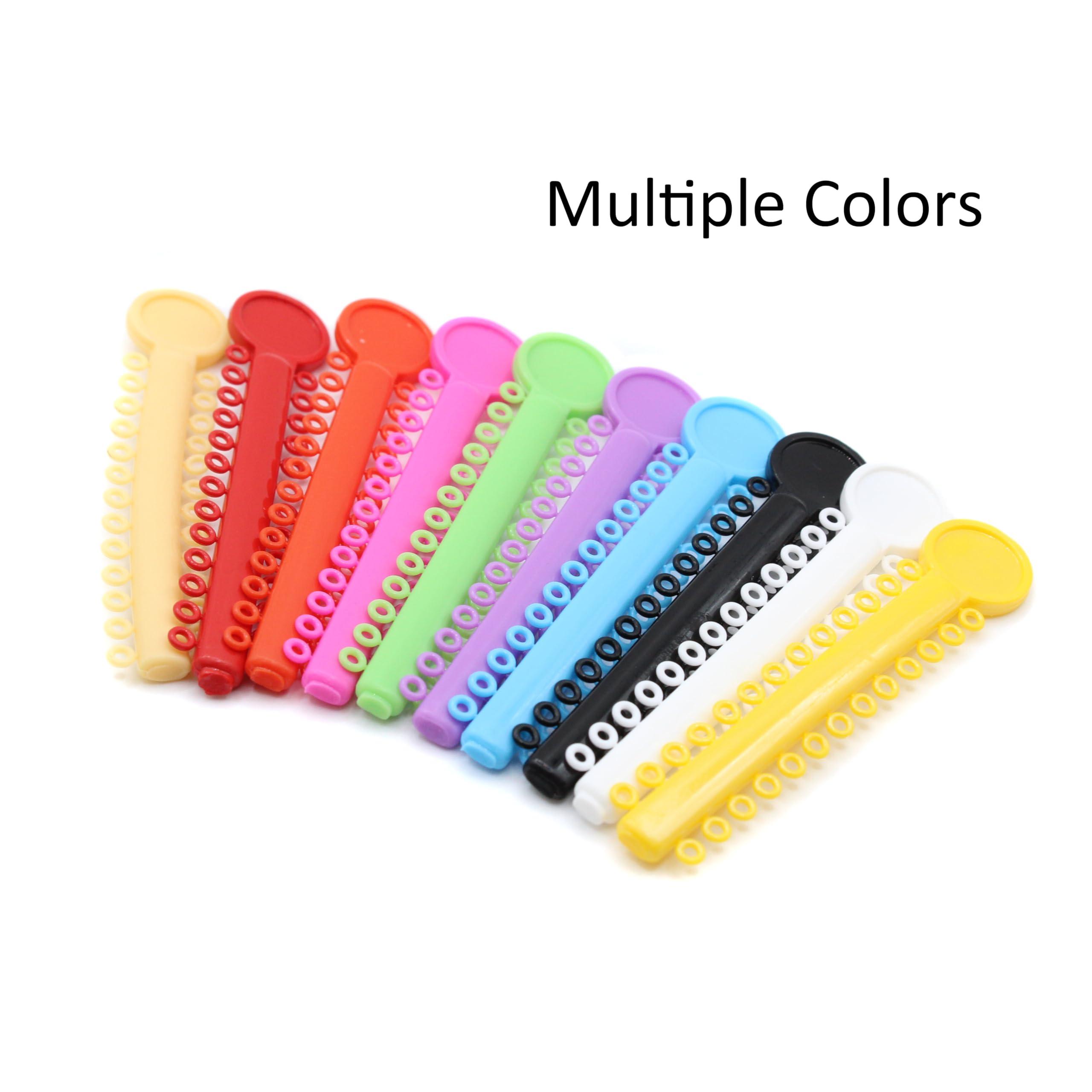 Generic 1040 O-Rings - Orthodontic Elastomeric Ligature Ties for Braces. Elastic O-Ring Rubber Bands for Orthodontic Brackets. (Clear)