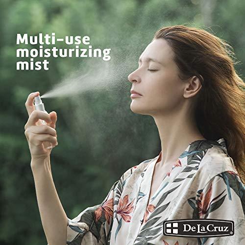 De La Cruz De La Cruz Rose Water and Glycerin Spray for Face - Rosewater Facial Toner and Moisturizer Mist for Skin and Hair 8 fl oz (236 mL)