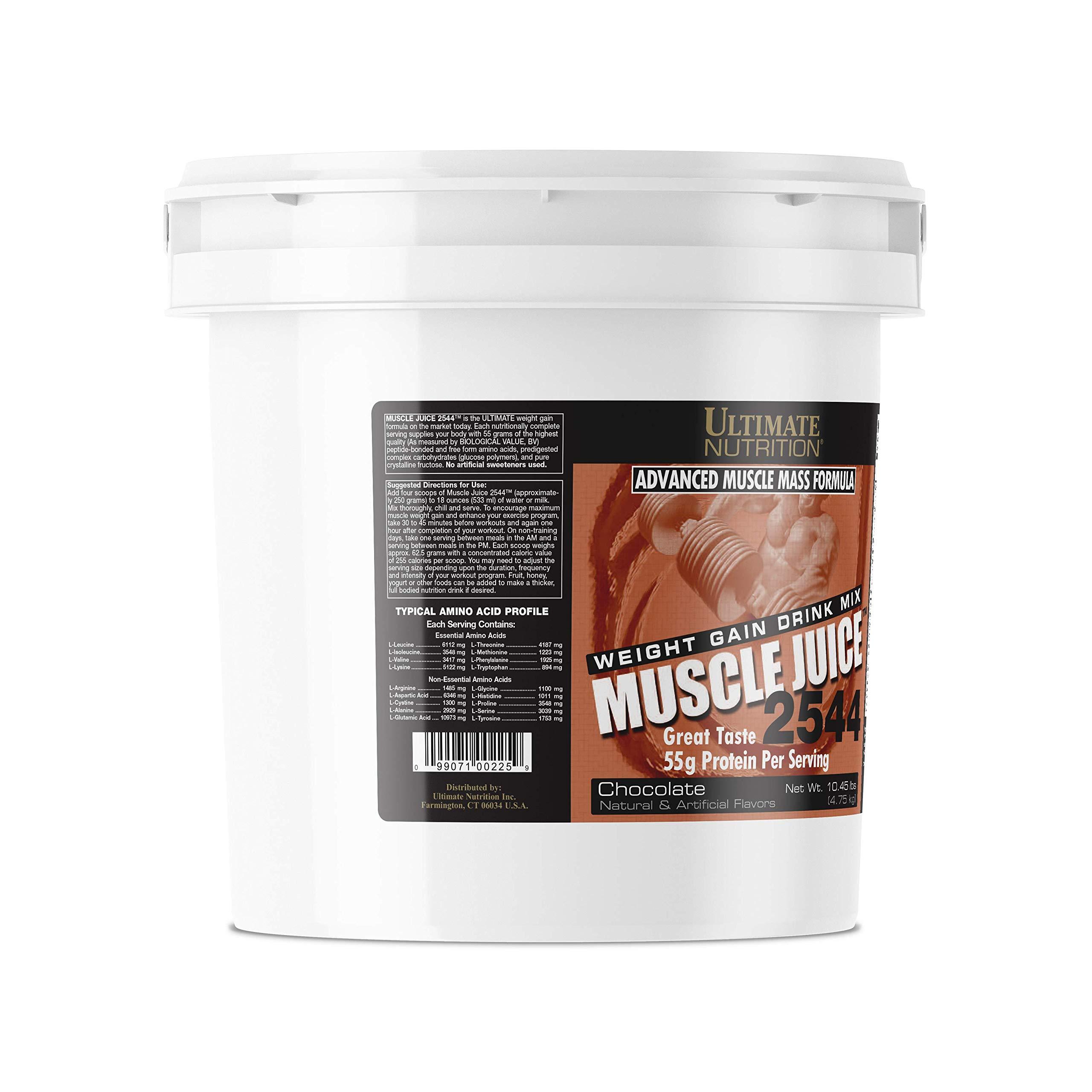 Ultimate Nutrition Ultimate Nutrition Muscle Juice, Weight Gain Drink Mix - Mass Gainer Workout Powder for Men & Women - Supplement for Lean Muscle Growth & Immune Support with 55g Protein - Chocolate, 10.45lb