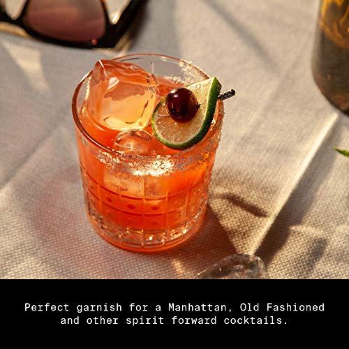 Filthy Food Filthy Food Black Amarena Cherries - Premium Cocktail Cherry Garnish - Non-Gmo & Gluten Free - 8oz Jar, 4 Count