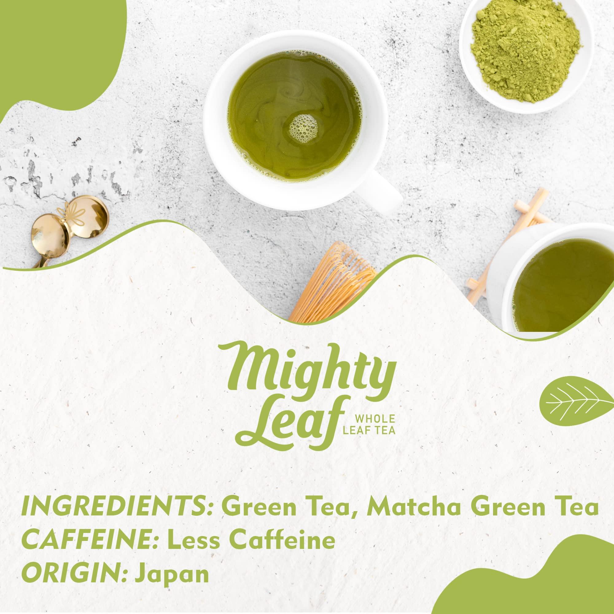 Mighty Leaf Mighty Leaf Organic Matcha Green Tea, Premium Japanese Powder, 1.5 oz Bag Each (Pack of 3)