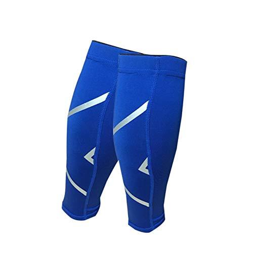 Elonglin Elonglin 2 Pcs Compression Calf Sleeve Leg Compression Socks Pain Relief Guard for Basketball Football Outdoor Sports Blue M