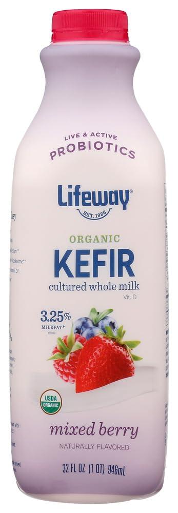 Lifeway Lifeway Organic Whole Milk Wildberries Kefir, 32 Ounce -- 6 per case.