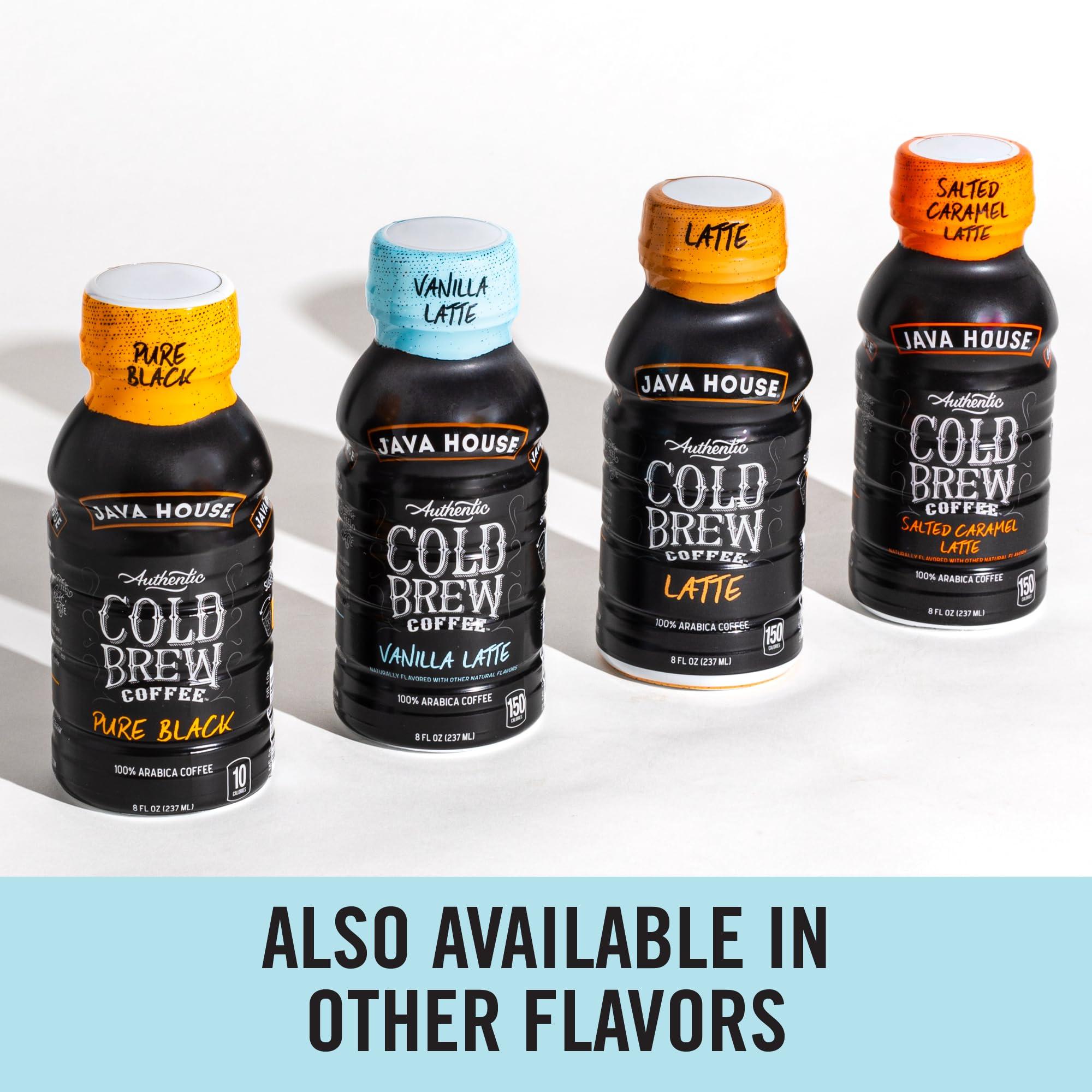 Java House Java House Cold Brew Coffee, 6 Pack of 8oz Bottles, Ready to Drink Instant Cold & Iced Coffee (Vanilla Latte)