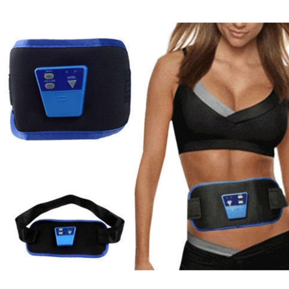 Sold In USA Lowest Price! 1PCS Electronic Body AB Gymnic Front Muscle Arm leg Waist Abdominal Massage Exercise Toning Belt Slim Fit