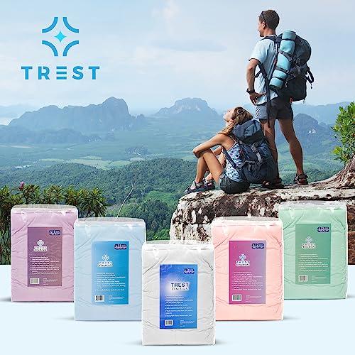 Trest TREST Elite Briefs for Men and Women, Overnight Diapers for Incontinence, Elite Absorbency, Comfortable, Odor Neutralizing and Secure Fit with 2 Wide Tabs - Blue, Large (Pack of 2)