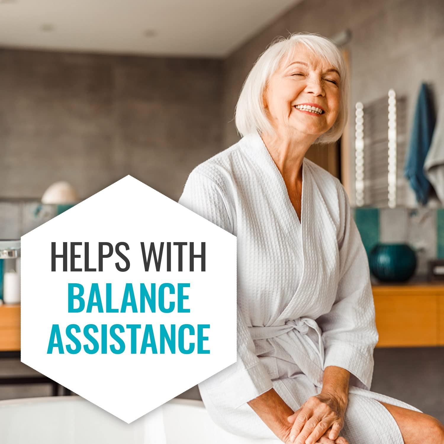 DMI DMI Suction Cub Grab Bars for Bathroom, Shower Grab Bar, Shower Handles for Elderly, Grab Bars for Bathtubs and Showers, Suction Grab Bar for Shower, Tub Grab Bar, Chrome 16 Inch (Pack of 2)