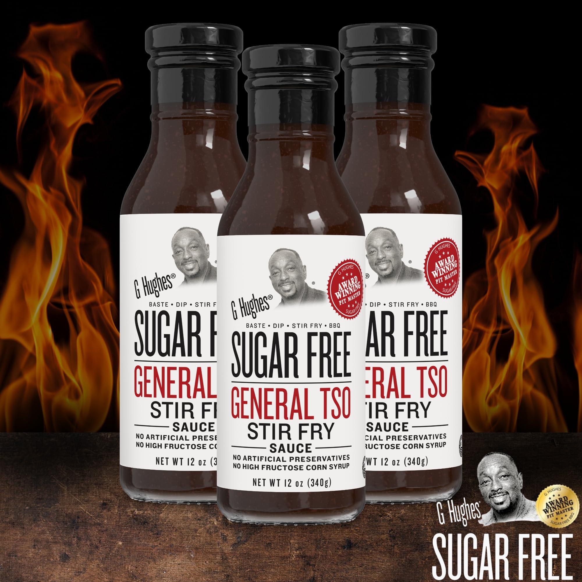G Hughes G Hughes Sugar Free, General Tso Sauce - Stir Fry Sauce, Gluten Free, No High Fructose, No Artificial Preservatives - 12 Oz (1-Pack)