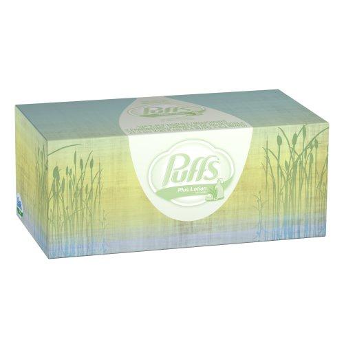 Procter & Gamble Puffs Plus Lotion Facial Tissues; 6 Family Boxes; 124 Tissues per Box