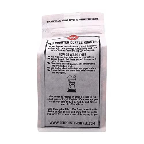 Red Rooster Coffee Roaster Red Rooster Coffee Roaster, Organic DECAF Funky Chicken, 12OZ / Whole Bean