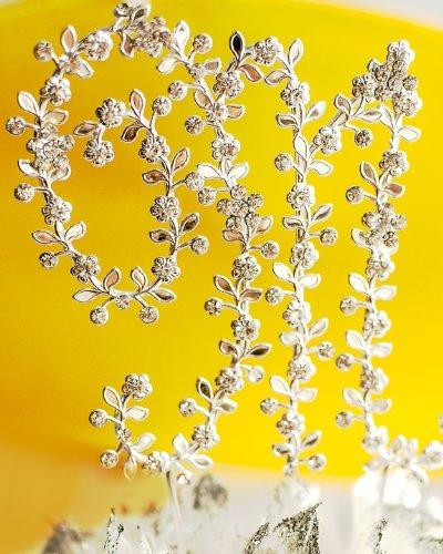 Wedding Collectibles Cottagecore Crystal Vine Monogram Large Initial Cake Topper: Letter: Large K