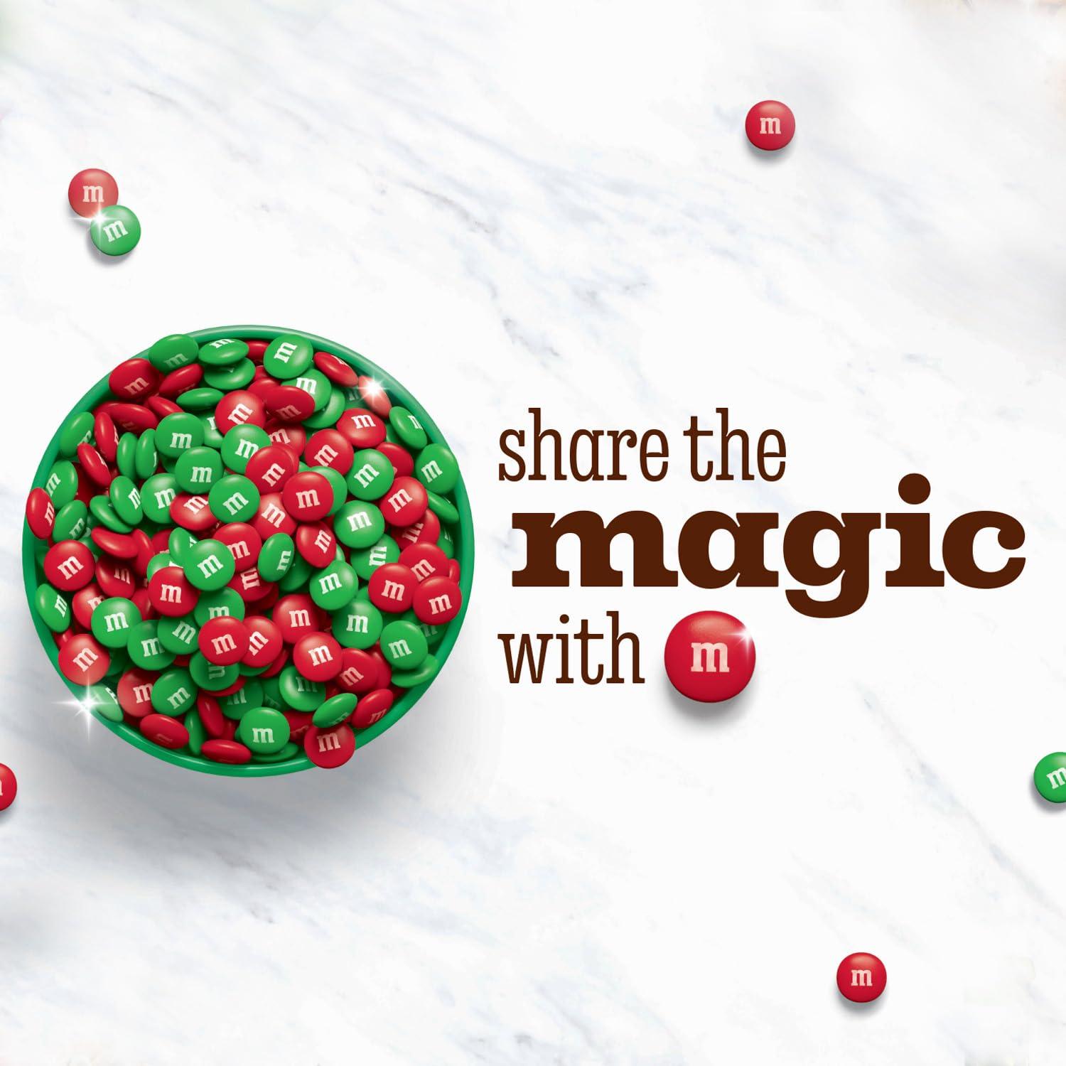 M&M\'s M&M\'S Milk Chocolate Red & Green Christmas Candy Bulk Assortment, 38 oz Resealable Bag