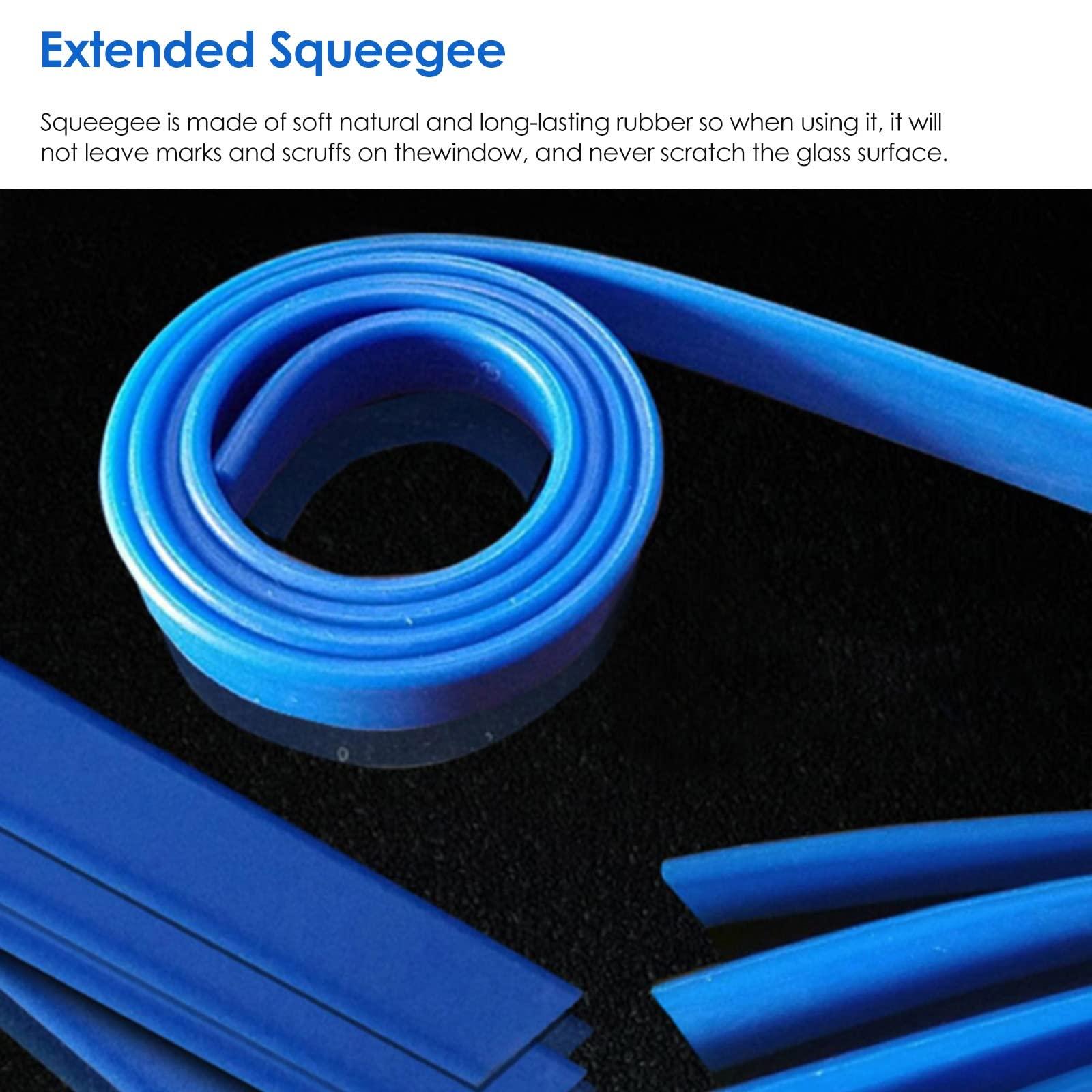 YXXSDP 4 8 12 15 20 Ft Long Window Cleaning Tool with Telescopic Pole, 2 in 1 Professional Window Squeegee Cleaner Window Washing Kit, Household Equipment, for High Window (Size : Length 6m/19.7ft)