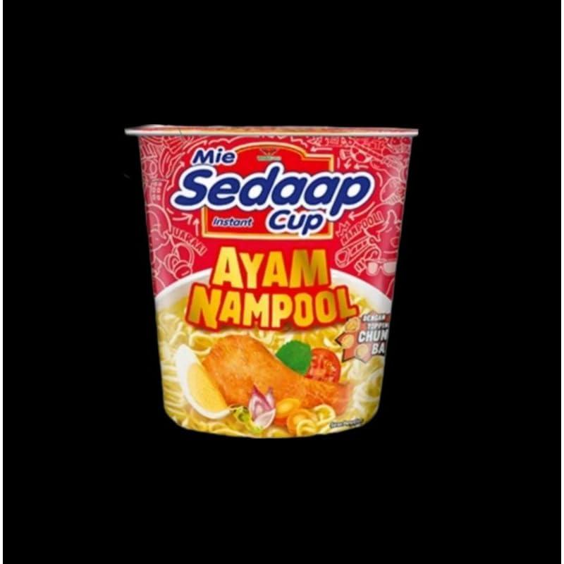 Mie Sedaap Mie Sedaap Cup Instant Noodle Rasa Ayam Nampool, 75 gram (Pack of 2)
