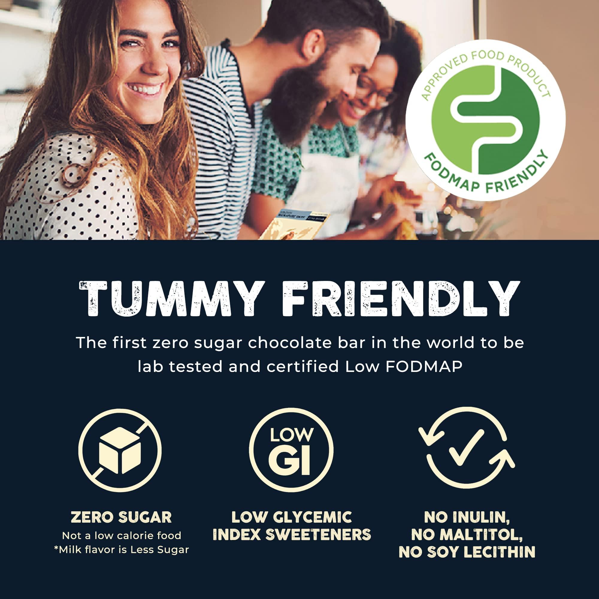 The Good Chocolate THE GOOD CHOCOLATE - Keto Chocolate Variety Pack with Zero Sugar & Lower Net Carb Snack - Keto Chocolate Bars offer Lower Calorie Chocolate Candy - Keto Snacks Low Carb - 6 Flavors, 18 Square Pack