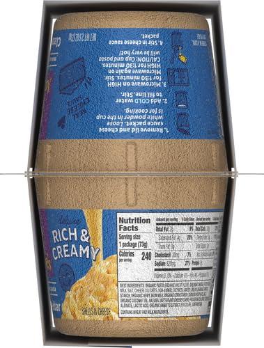 Annie's Homegrown Annie\'s Classic Cheddar Deluxe Rich and Creamy Microwave Mac & Cheese with Organic Pasta, 4 Ct, 2.6 OZ Cups