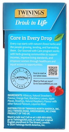 Twinings Twinings Strawberry & Raspberry Herbal Iced Tea Bags, 72 CT