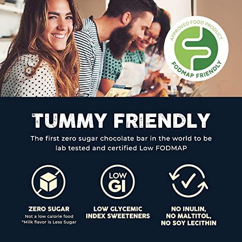 The Good Chocolate The Good Chocolate - Keto Chocolate Variety Pack, Zero Sugar, Lower Net Carb Snack, Lower Calorie Chocolate Candy Variety Pack, 6 Flavors, 6 Bar Value Pack