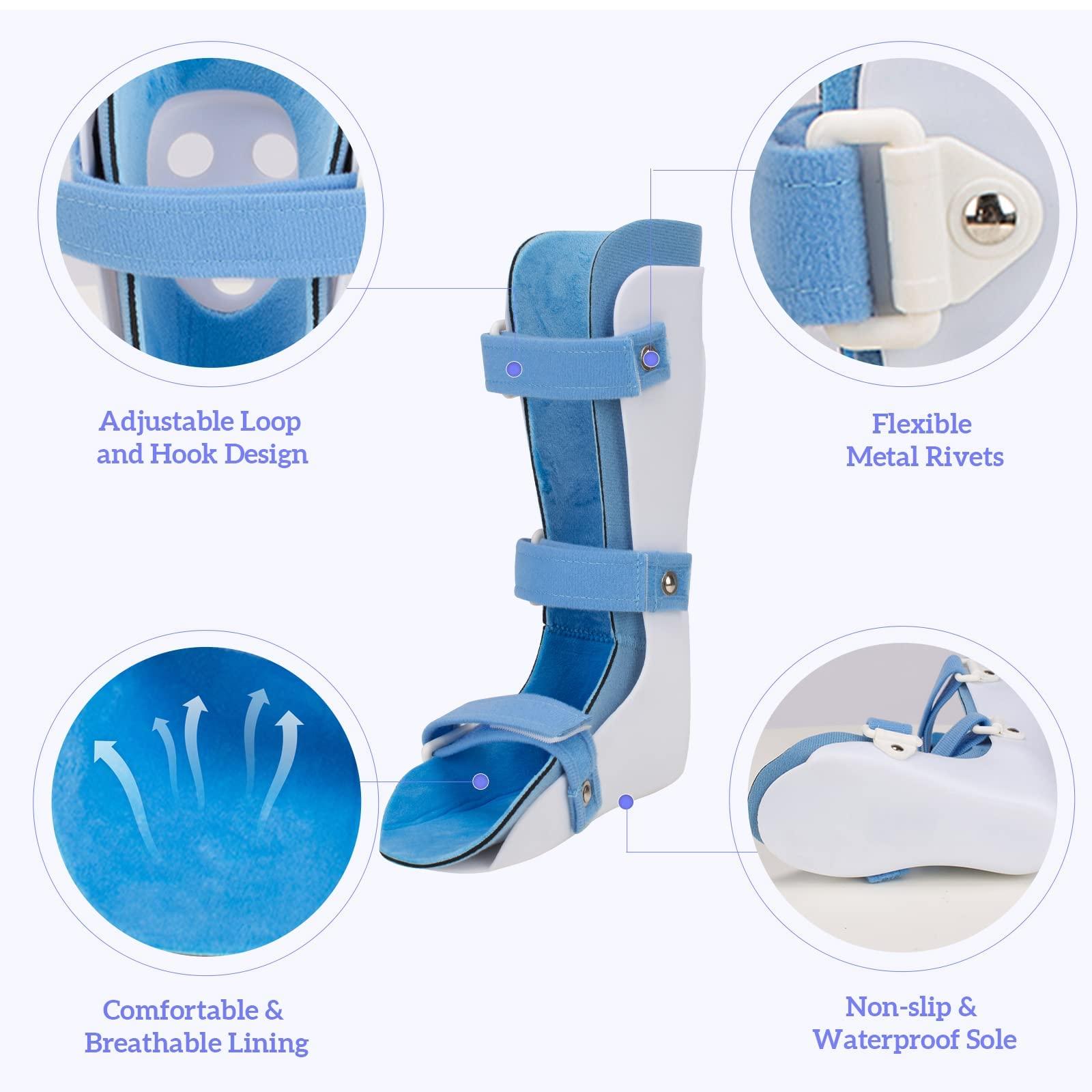 Shuyan Jiao Shuyan Jiao Kids AFO Drop Foot Brace for Children Toddlers Ankle Foot Orthosis Pediatric AFO Boot for Tip Toe Walking (Small-Left)