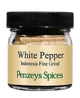 Penzeys White Pepper Fine Grind By Penzeys Spices 1.0 oz 1/4 cup jar (Pack of 1)