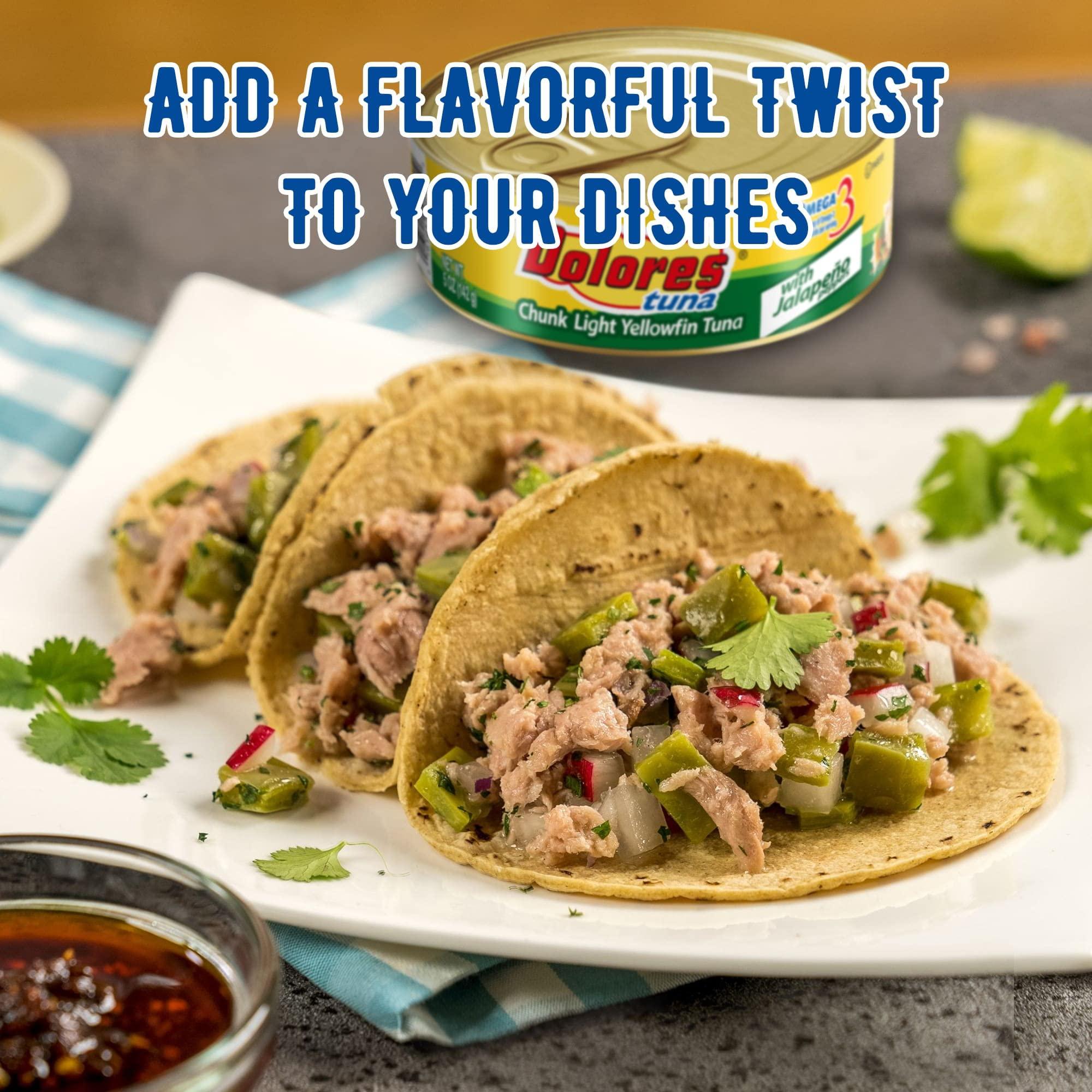 Dolores Dolores Yellow Fin Tuna with Jalapenos, 5 Ounce