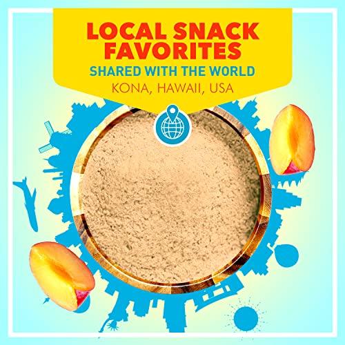 Snack Hawaii Authentic White Li Hing Mui Powder - Flavor Fresh Fruit, Candy, Shave Ice or Cocktail Drinks - Sweet, Sour & Salted Dried Plum Powder - Famous Asian Hawaiian Snack - 2.5 Ounce