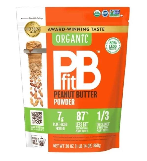 PB Fit Organic PB Fit Peanut Butter Powder 30 OZ, 1.88 Pound (Pack of 1)
