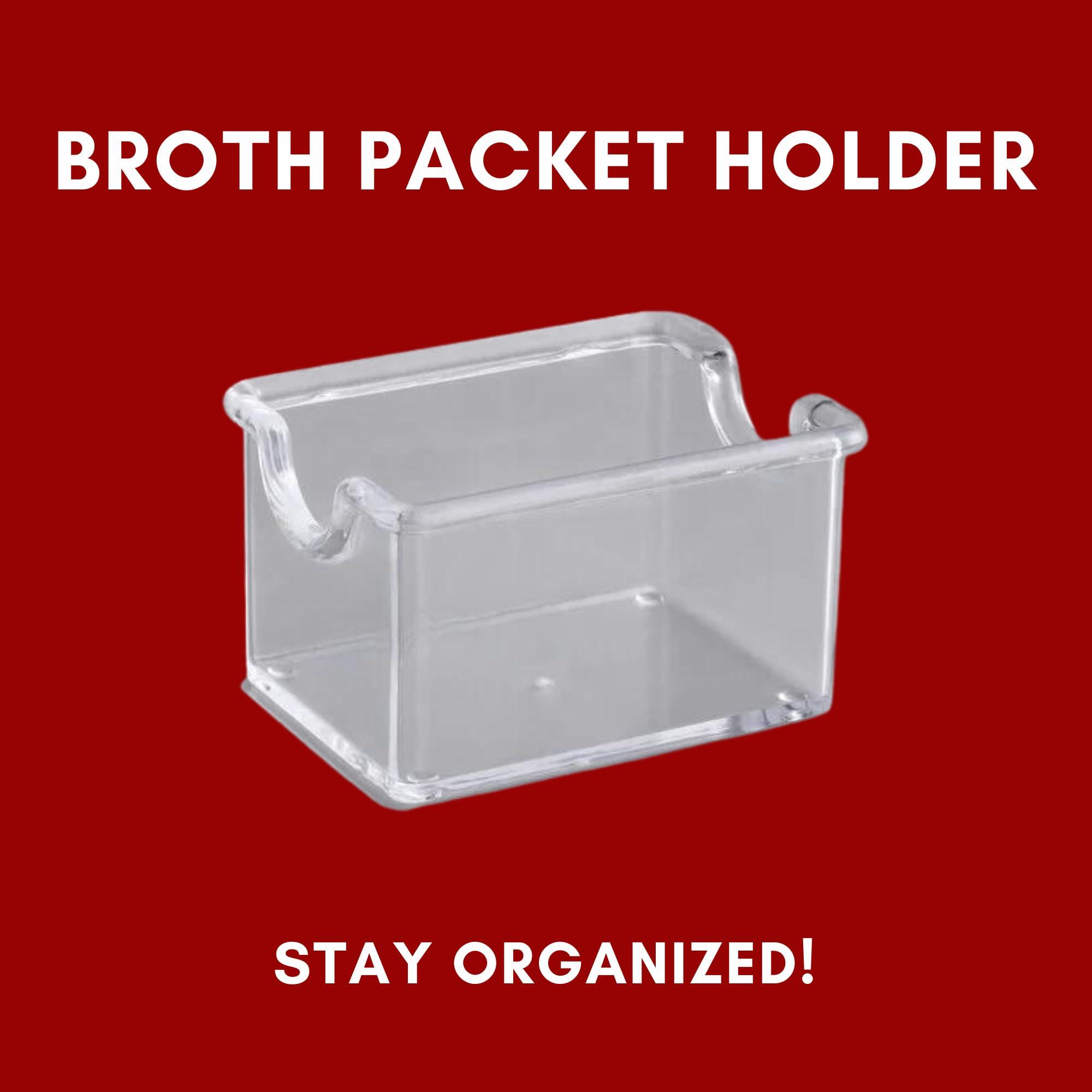 Foxtail Collective Savory Choice Chicken Broth Concentrate Reduced Sodium Packets (30 packs) Bundled with Chicken Stock Concentrate Packets Caddy and 9 Recipes by Foxtail Collective, Convenient, Gluten-Free, Dairy-Free