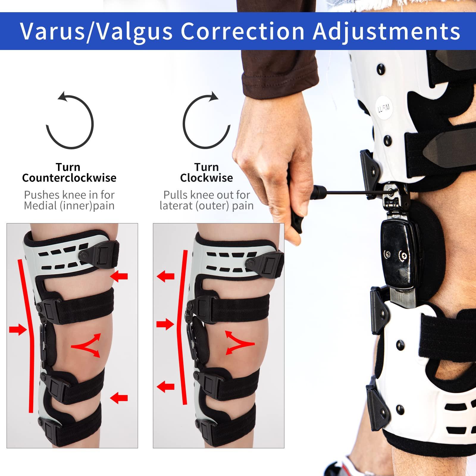 Mathgetin Mathgetin OA Unloader Knee Brace, OA Knee Brace Medial Unloader Knee Support for Osteoarthritis, Arthritis Pain, Avascular Necrosis, Bone on Bone Knee Joint Pain and Degeneration