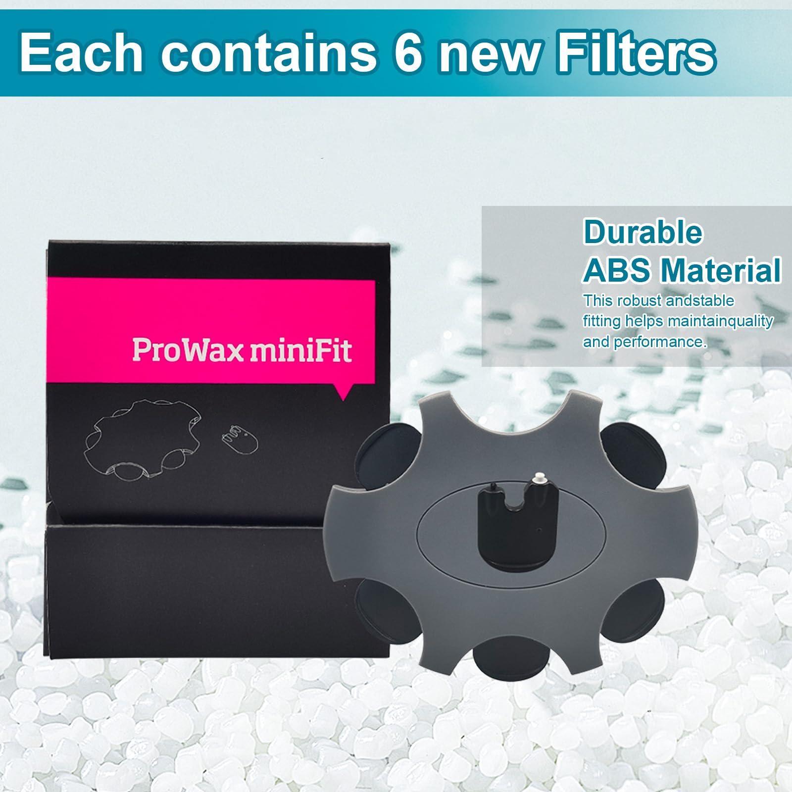 Audisaisi Oticon Prowax Minifit Hearing Aid Cleaning Kit - Replacement Filters and Domes Accessories Set,10 packs/60 pcs