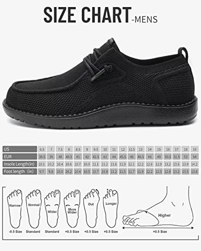1TAZERO 1TAZERO Extra Wide Shoes for Men - Wide Width 4E Slip on Diabetic Max Shoes with Arch Support Plantar Fasciitis Loafers Casual for Swollen Feet (Black 12.5)